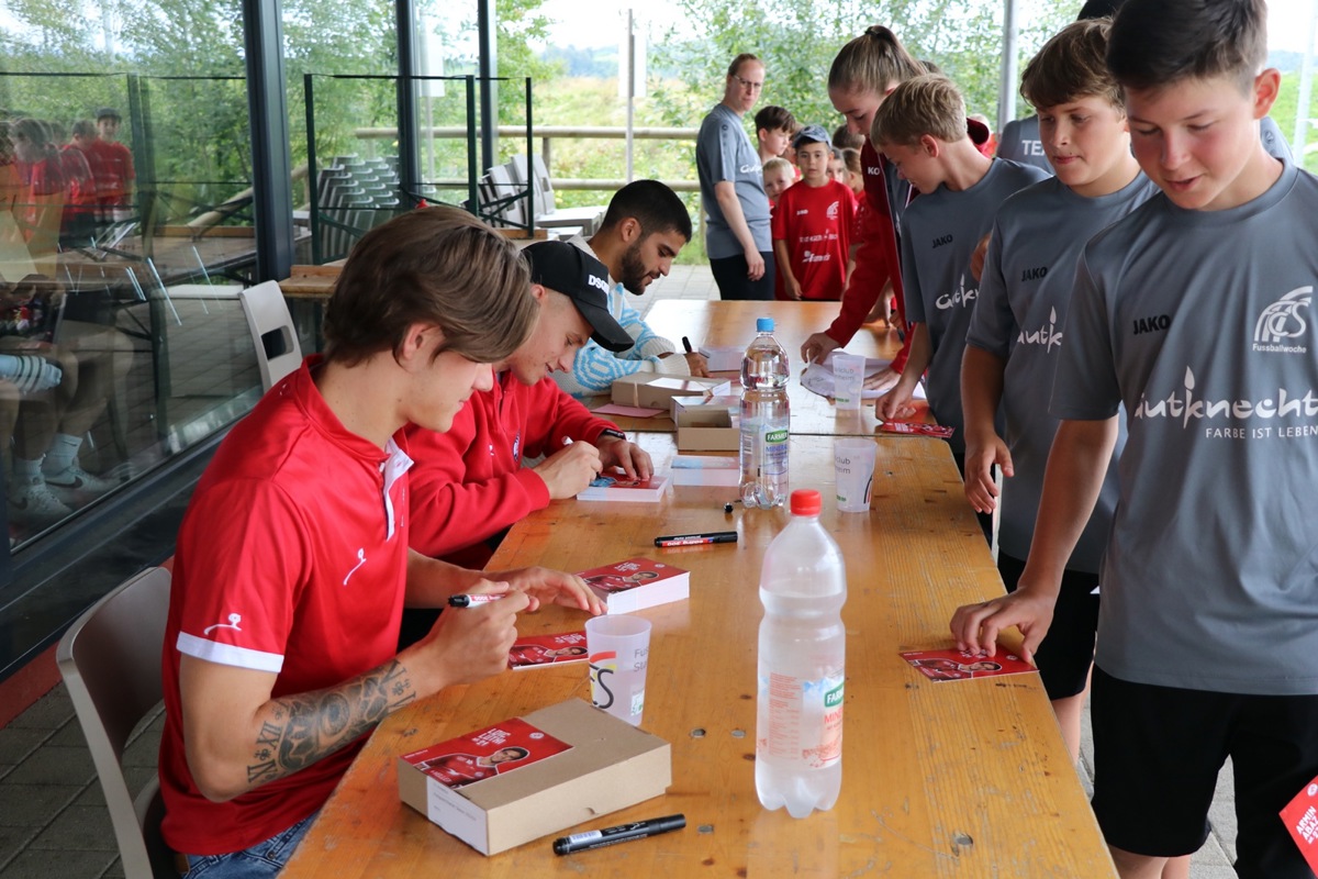 Drei Super-League-Spieler des FC Winterthur (von links: Loïc Lüthi