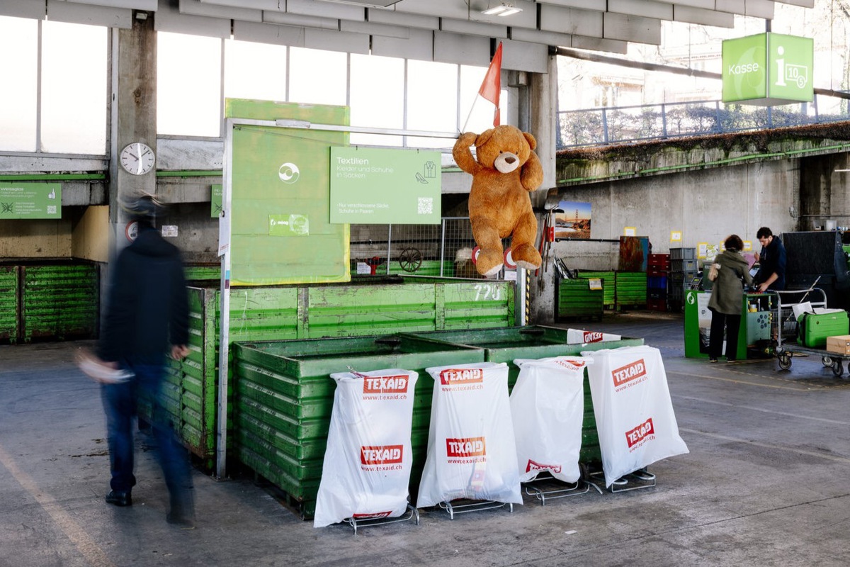 Auch Teddybären? Die Texaid-Sammlung im Recy-Hof.