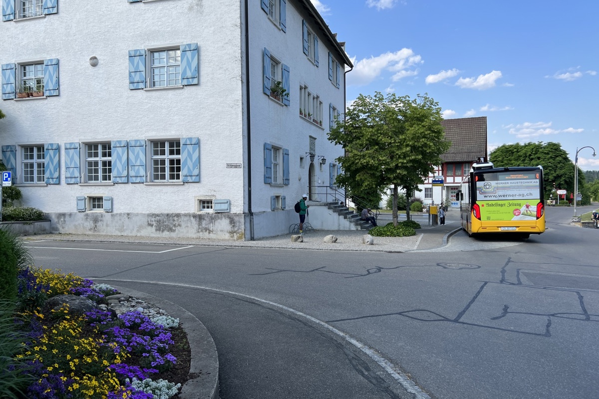 Situation vor dem Waldkirch’schen Haus: Die Haltestelle Unterstadt würde so ausgebaut