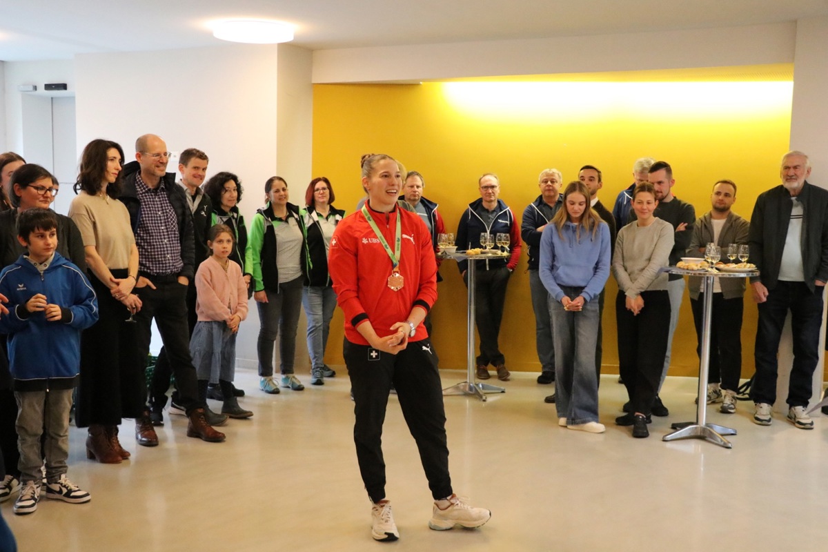 Angelica Moser bedankte sich im Foyer des Löwensaals fürs «Mitfiebern, Mitzittern und Mitleiden».