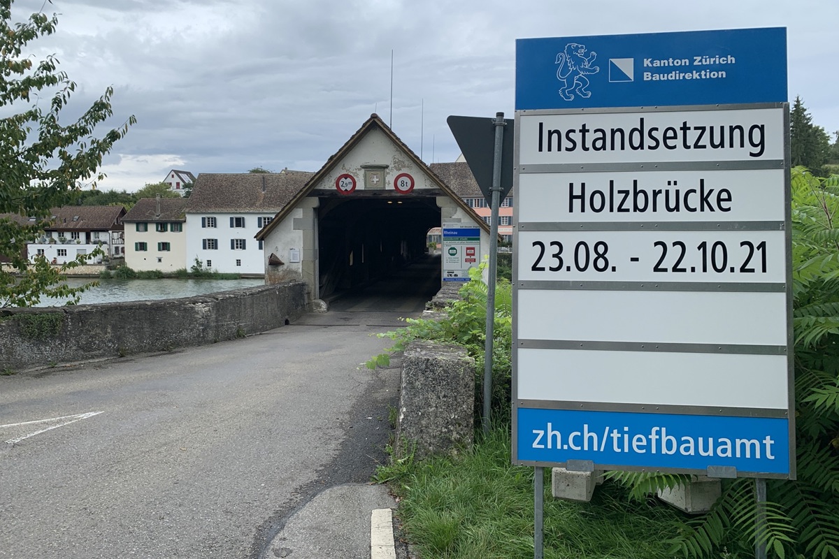 Am 22. Oktober hätte die Rheinauer Brücke wieder für den Verkehr freigegeben werden sollen. Bis Mitte November wird daraus jedoch nichts.
