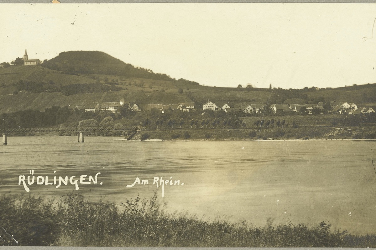 Auf diesem Postkartenmotiv von 1924 ist noch die erste Rheinbrücke von 1873 zu sehen Auf diesem Postkartenmotiv von 1924 ist noch die erste Rheinbrücke von 1873 zu sehen