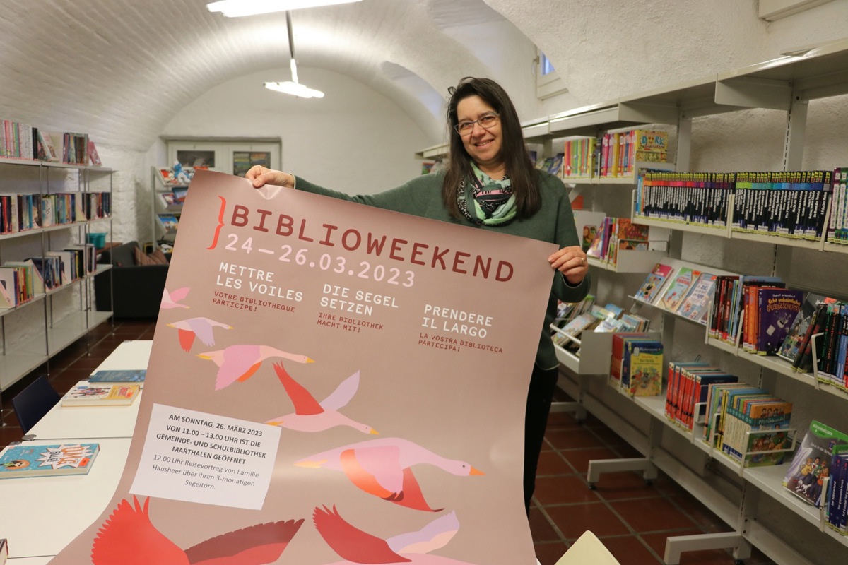 Bibliotheksleiterin Käthi Baldegger freut sich auf das bevorstehende «BiblioWeekend».